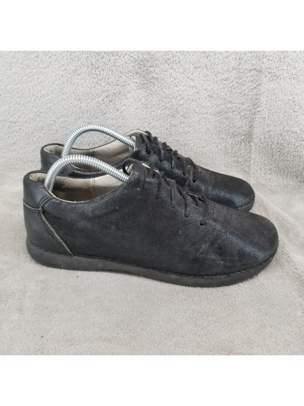 Alegria Shoes Womens EU 40 US 9-9.5 Black Leather Essence Sneaker - Picture 5 of 14